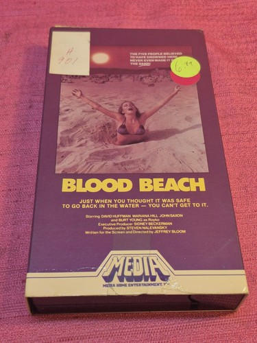 Vintage blood beach vhs - blood, 1981