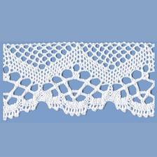 MERLETTO COTONE 73 MM BIANCO