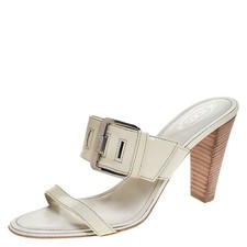 Tods White Patent Leather