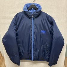 Giubbotto uomo Helly Hansen vintage anni 90 piumino imbottito blu navy taglia XL