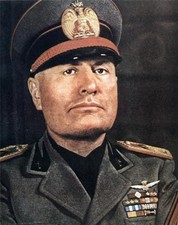 BENITO MUSSOLINI POSTER LUCIDO