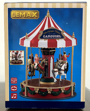 Lemax Christmas Cheer Carousel 14821 Usato Ottime Condizioni Poliresina