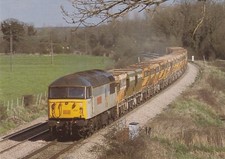 Diesel Class 56 56032 Tarmac Hoppers Colthrop Berkshire 1989 postcard
