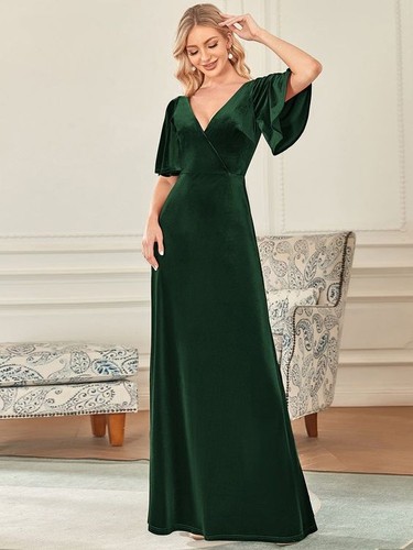 Donna verde smeraldo - donna, velluto