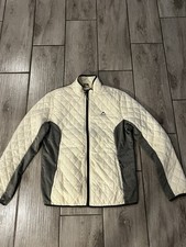 K-Way Jemma Pile Piumino Full Zip Giacca - Donna Large Panna Bianco/Grigio $289