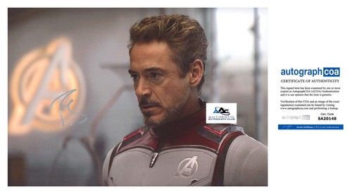 Robert downey autograph - robert,