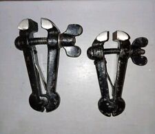 Antica Coppia  Morse Stringente Morsetti Industriali Ferro Funzionanti