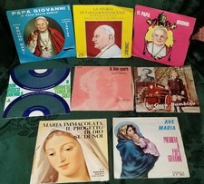 DISCHI RELIGIOSI CANTI E NARRAZIONI 33 ⅓ E 45 GIRI ‎7" ITALY '60 '80 LOTTO X 8