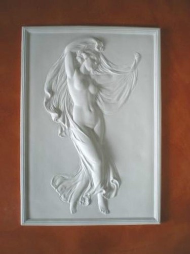 Bassorilievo gesso bianco - in,