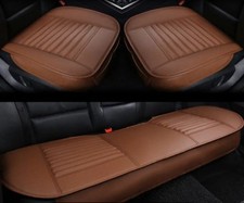 3 coprisedili auto coprisedili cuscino sedile tappetino pelle PU universale