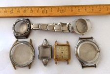 CASSE polso orologio complete antichoc wristwatch pocket vintage parts spares 8