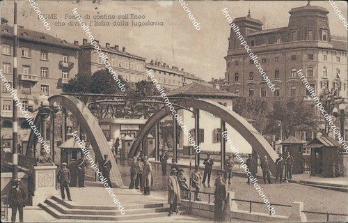 Bh130 cartolina fiume ponte - cartolina, di