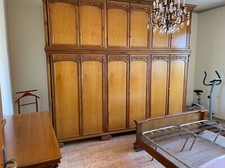 Arredamento camera da letto completo, legno noce nazionale artigianato, anno '68