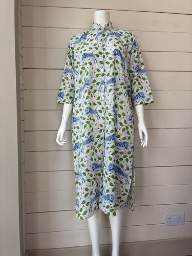 Abito camicia cotone stampa