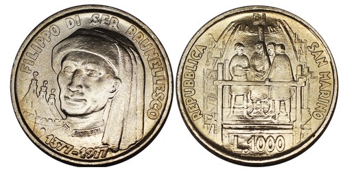 1977 san marino lire 1000 - 1977,