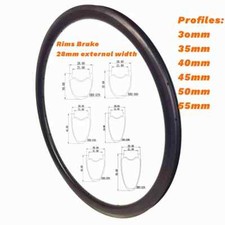 Cerchio in carbonio 700C per