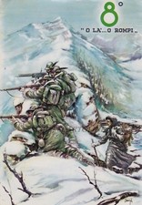 MILITARI: 8° Alpini diretta cart. diretta al Gen. Rasero firmata "Scarampa" ..