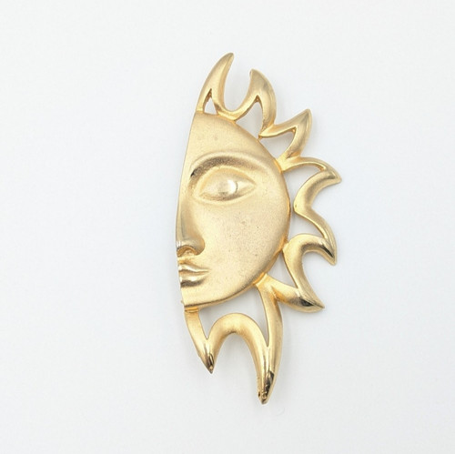 Vintage large gold - , sun