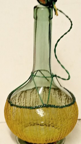 Vintage wine bottle with - vintage,
