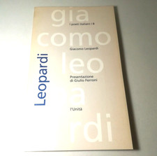 GIACOMO LEOPARDI I POETI ITALIANI/8 L'UNITA' LIBRO DA COLLEZIONE- (108)