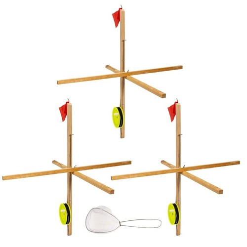 Kit 3pz punta legno pesca - kit,