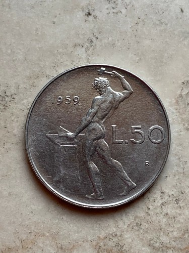 Italia lire vulcano 1959 - lire,