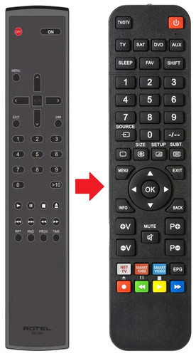 Telecomando adatto per rotel - telecomando,