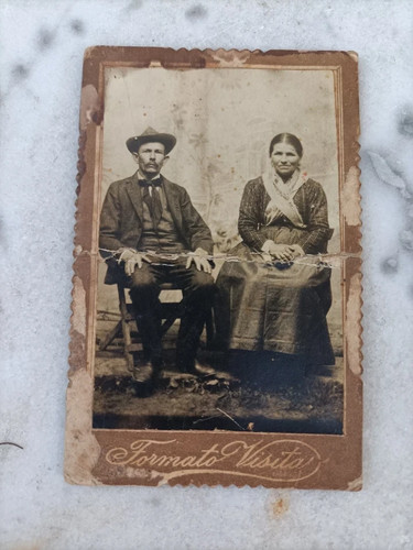 Antica foto cartonata - foto,