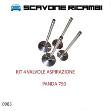 KIT 4 VALVOLE ASPIRAZIONE FIAT