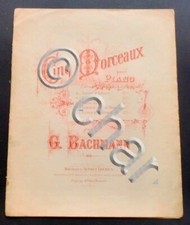 Musica Spartito - Chanson De La Grand' Maman - G. Bachmann - Pianoforte