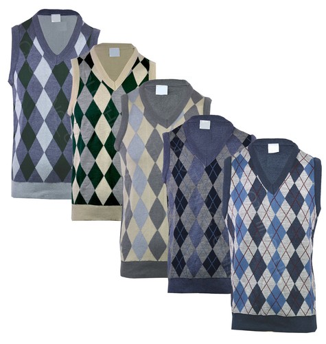 Maglione smanicato uomo - , argyle