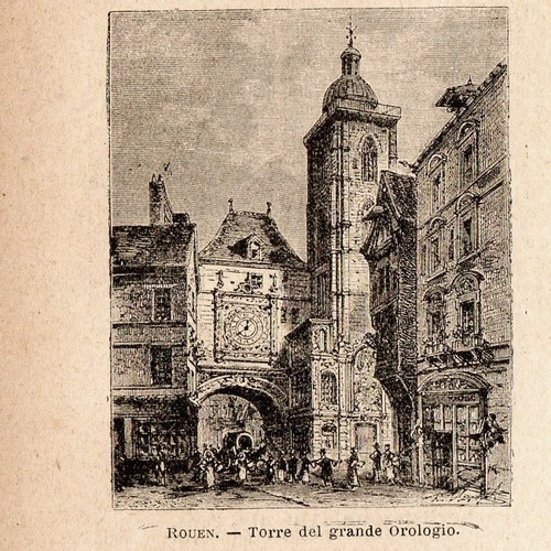 Stampa antica rouen piccola - stampa,