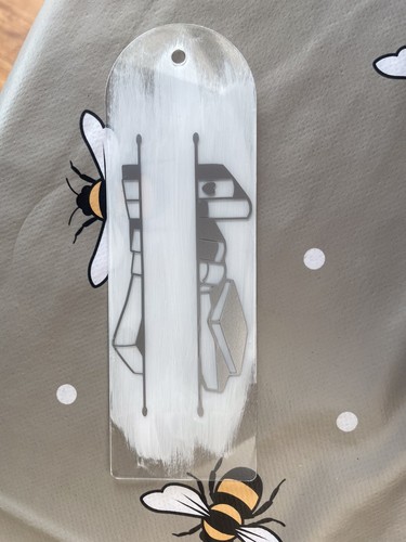 Personalised acrylic bookmark - acrylic,