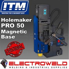 HOLEMAKER PRO 50 Base Magnetica Trapano Foro Anulare Taglierina Acciaio Forat...