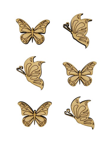 16x mosche farfalla con - 16x,