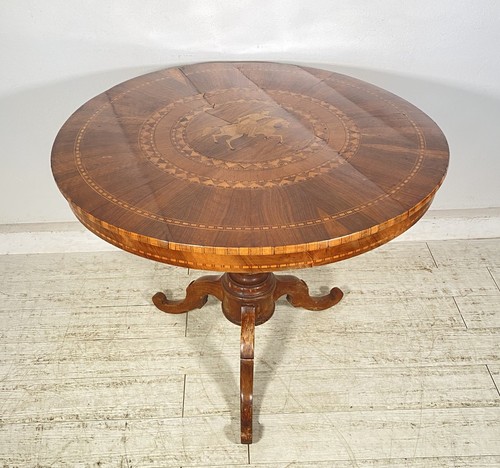 Antico tavolo rotondo legno - antico,