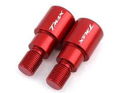 BILANCERI CONTRAPPESI TERMINALI MANUBRIO  TMAX 500 530 560 ROSSO