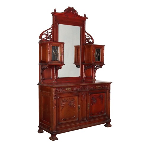Credenza liberty antica noce - liberty,