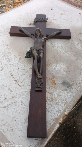 Crocifisso ottone bronzo - in,
