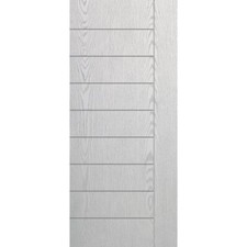 Pannello Esterno per Portone Blindato Bianco in Vetroresina Pantografato Elba