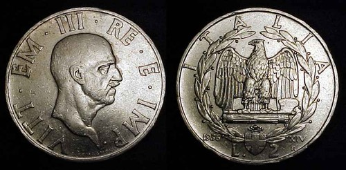 Italy 1936 lire xf - 1936,