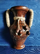 Mezza anfora da parete - In resina e corda - VINTAGE