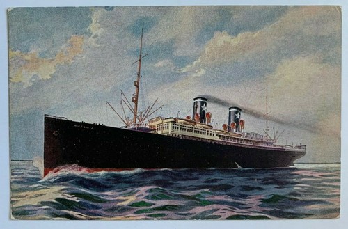 Cartolina ausonia nave - cartolina, "ausonia"