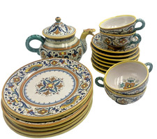 Set da tè in maiolica