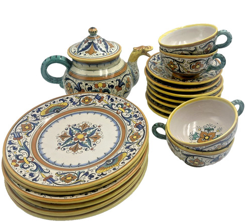 Set tè maiolica - da,