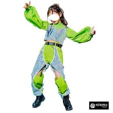 Costumi Danza Moderna Ballo Camicia Pantaloni Top Hip Hop Street Dance DANMO06