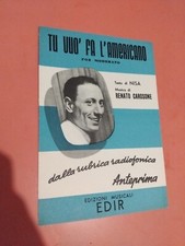 Renato Carosone Tu Vuo' Fa L'americano Spartito Sheet Music