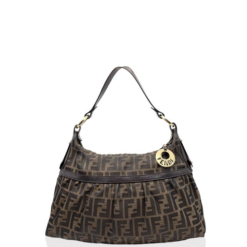 Fendi shoulder bag brown - fendi,