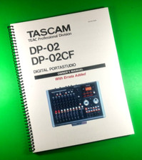 Manuale d'uso per TASCAM DP-02 Errata aggiunto 82 pagine con copertine trasparenti!