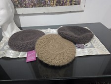 Cuffia basco doppio in Angora